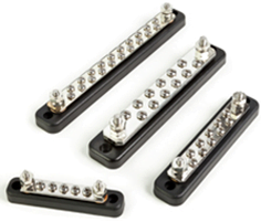 2 Stud Busbar BB156 Tin Plated Copper Stainless Steel Nuts