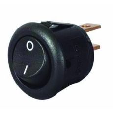 Durite 0-531-00 Miniature Black On/Off Round Rocker Switch - 6A at 12V
