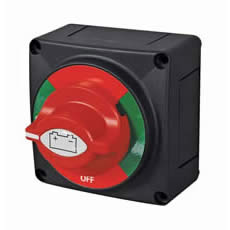 Durite DUR0-605-12 Rotary Marine Battery Isolator with Fixed Control Knob in Off Position - 550A 48V