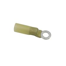 HT112.10 Heat Shrink Ring Terminal 5.3mm Yellow Pack of 10