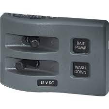 Blue Sea Systems 4303 WeatherDeck 12V DC Waterproof Switch Panel - 2 Position