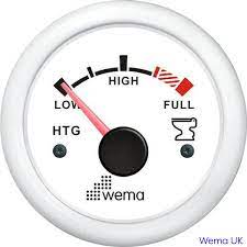 Wema Euro Holding Tank Gauge White
