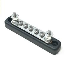 2 Stud Busbar BB105 Tin Plated Copper Stainless Steel Nuts