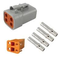 Deutsch DTP Series 4 Way Plug Connector Kit - DTP06-4S