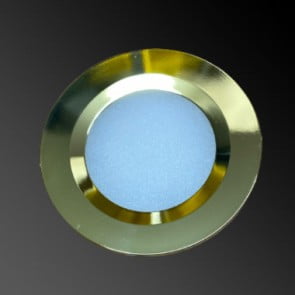 Aten Lighting LED Gold Slim Downlight Cool White Recess Mounted