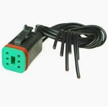 Deutsch DT Series 6 Way Plug Connector Kit DT06-6S-CE06 with pins and wedge