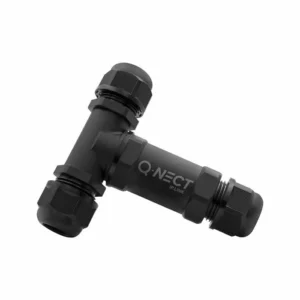 Unicrimp Q-Nect QOE3053BLK 5 Pole 3 Way 24A IP68 T-Connector
