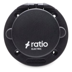 Ratio MP16-230-KZ Shore Power Black Polyamid Schuko Outlet